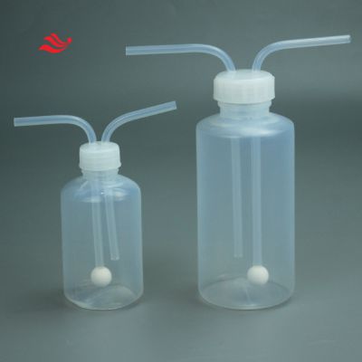 High Quality Laboratory 250ml Lab Chemical Use FEP Squeeze Gas Wash Bottle