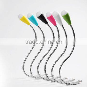 2015 LED USB light DC 3V White bendable with USB-HUB easy carrying