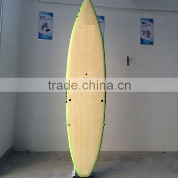 Custom board deck natural bamboo veneer stand up paddle board