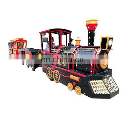 Tour Trackless Road Electric Sightseeing Big Tourist Train for sale