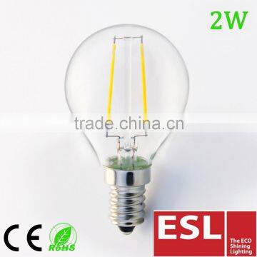 Hot Sale Promotion LED Filament bulbs 2W led bulb G45
