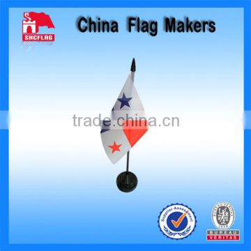 Panama Country Plastic Table Flags With Digital Printing