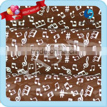 Musical Note Chocolate Transfer Sheets