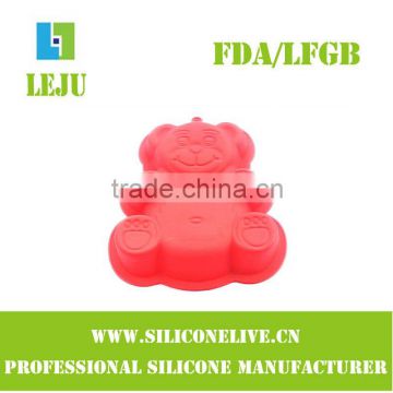 fancy bear shape silicone soap molds