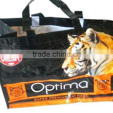 Best selling bag pp woven handle bag promotional bag