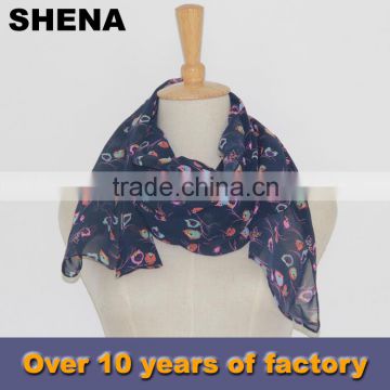 fashion grade one digital print custom design silk scarf for sale