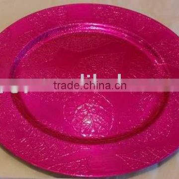 13"round charger plate