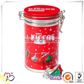 air-tight coffee tin can with metal clip manufacturer/decorative coffee tin cans