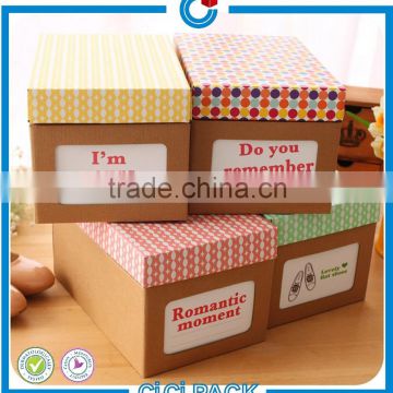 custom printed shoe box carton paper drawer box packing