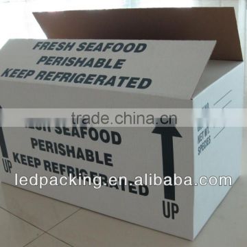 Waxed Corrugated Box For Seafood