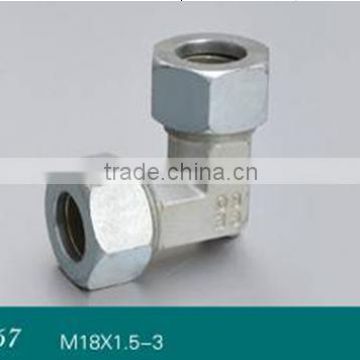 standard iron connector female elbow fitting with nut