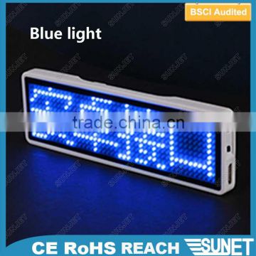 2016 promotional scrolling editable messages mini led display screen