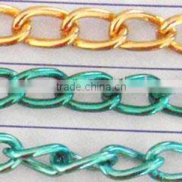 2.2mm Different Color Decorative Curb Chain Gold,Green,Light Green