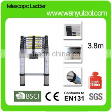 aluminum flexible ladder pass CE telescopic hinge telescopic stool