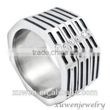 broad band engraved stainless steel custom jewelry manufacturer