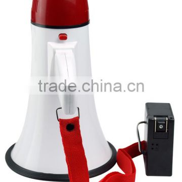 rechargeable wireless megaphone with voice recorder
