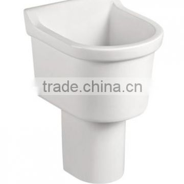sanitary ware ceramic mop tub fixing to wall with back Y0604