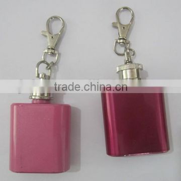 1oz mini stainless steel hip flask of wedding decoration