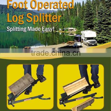 Foot Operate Log Splitter US Patented