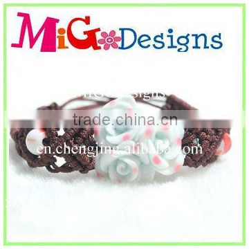 Wholesale Gift Handmade Ceramic Flower Bracelet For Women