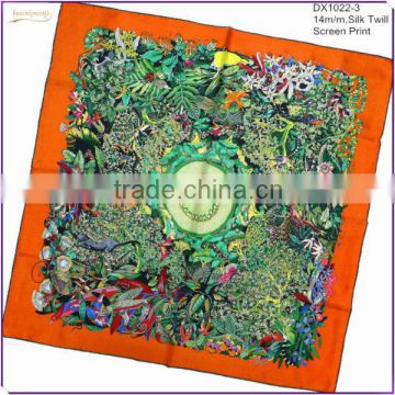 Factory Free Samples Square 100% Silk Scarf