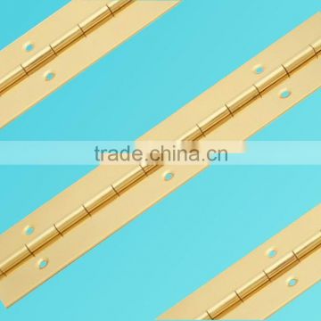 1.2mm thickness 38mm wide 1.8m long gold plated piano hinge