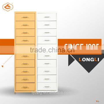 Commercail Furniture Office Decorative Drawers Metal 10 Drawers Units