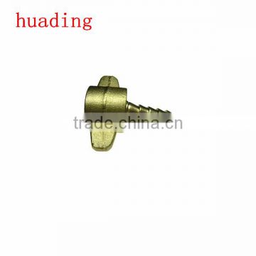 swivel connector w/hose barb ,size 1/4"swivel brass connector