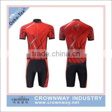 Polyester and lycra mixed cycling one piece skin suit