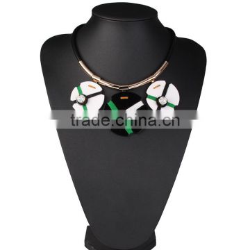 Fashion big brand women arcylic pendant costume necklace
