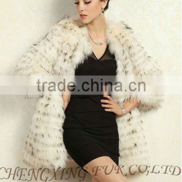CX-G-A-220C Genuine Raccoon Fur Fashion Women Clothing