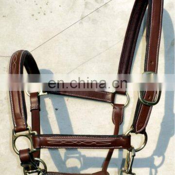 FANCY HORSE LEATHER HALTER