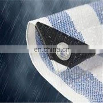 Water Proof PE Tarpaulin with Strip Color for covering