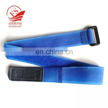 China factory flexible  stitching or  welding hook loop buckle strap with custom rubber