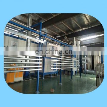 Overhead Conveyor automatic electrostatic powder coating plant for aluminium profile