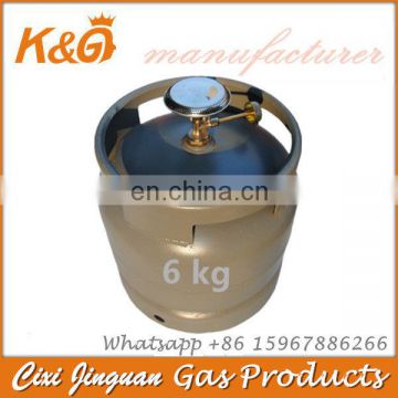 Brand New Empty 6 KG LPG Gas cylinder with Burner Price 14.4 L Camping Cooking Products