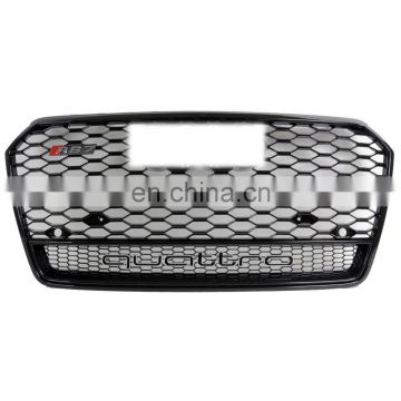 RS7 Style Black Grille Grill With forQuattro And Camera Holder 2016 for Audi A7 S7