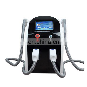 Double Handles OPT SHR Hair Removal Machine/Skin Rejuvenation And Wrinkle removal