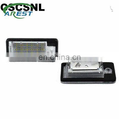 Canbus LED License plate light number plate lamp for Audi A3 A4 S4 RS4 B6 B7 A6 RS6 S6 C6 A5 S5 2D Cabrio Q7 A8 S8 RS4 Avant