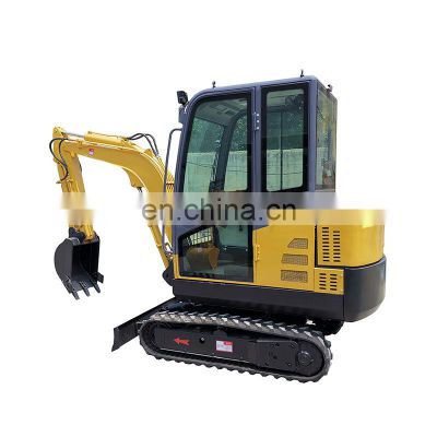 China brand hydraulic joystick excavator small digger mini excavator with grapple