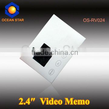 2.4inch tft video memo with camera