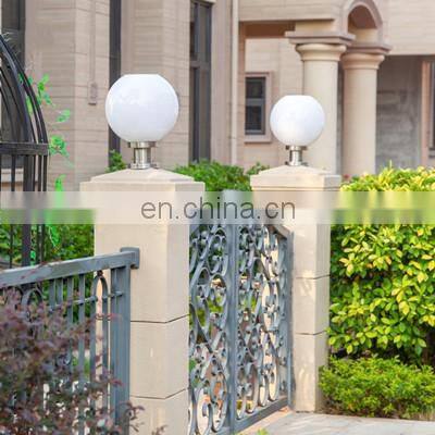 Garden Solar LED Main Gate Light Modern Post Solar LED Pillar Fence Lamp