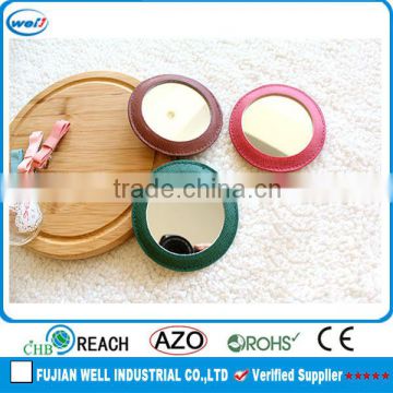 PU Leather small hand mirror