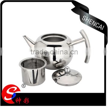 stainless steel tea pot coffee pot with strainer