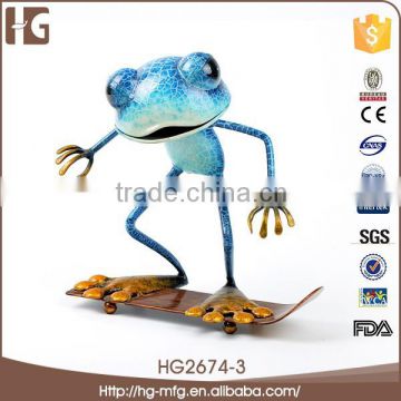High Quality Frog Kick Scooter Iron Sculptures