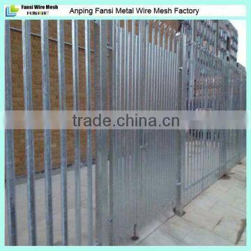 Econo steel palisade fence with gate qingdao