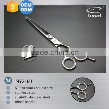 ICOOL NY2-60 professional offset handle cut hair scissors