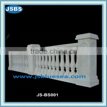 Polished outdoor marble balustrade