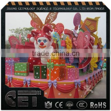 Cartoon Float for Paradecdecorated vehicle in parade