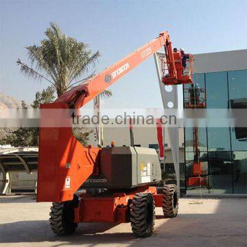 CE & ISO approved four wheels hydraulic articulated lift/lift tables